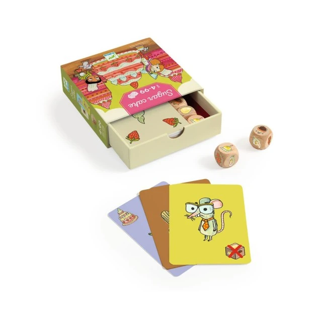Игра с карти и зарчета направи торта