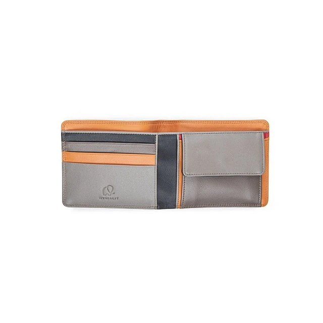 Men’s wallet with RFID protection and coin pocket Color fumo
