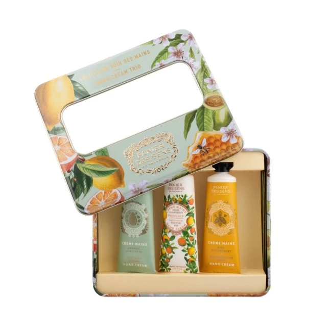 Set of 3 hand creams 30ml. honey, almond, provence