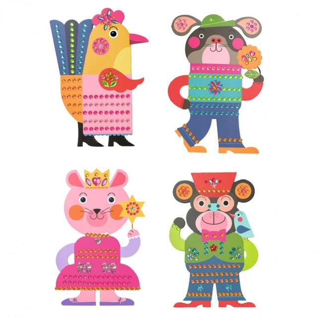 Make funny animals with stickers