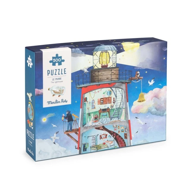 Glowing lighthouse puzzle 500 pieces