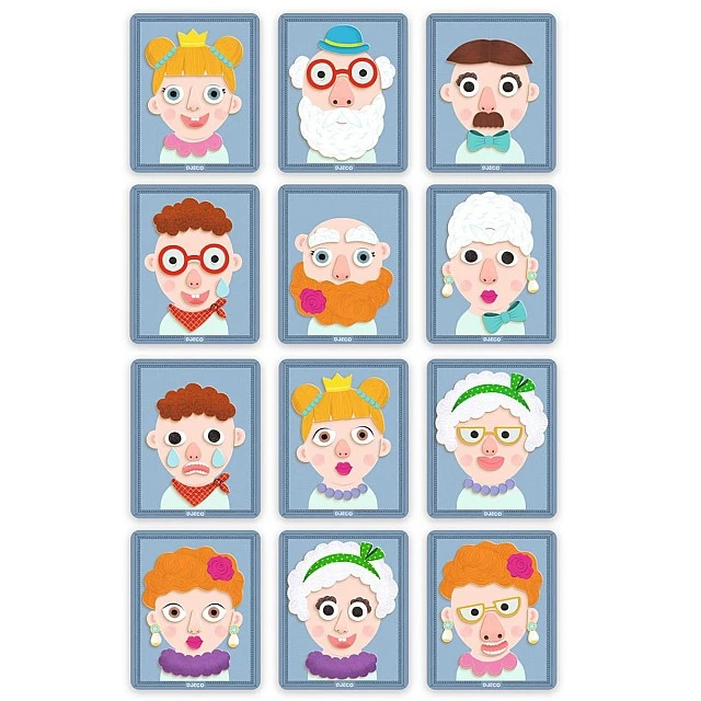 Игра с магнити пресъздай портрета