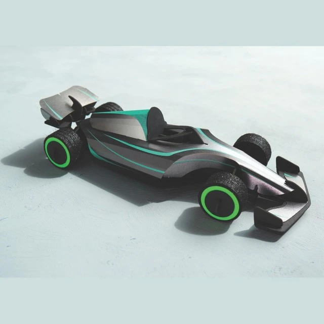 3d модел за сглобяване спортна кола Цвят сиво