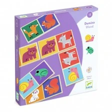 Wooden domino animals