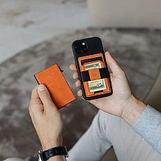 Wallet MagSafe 2 in 1 8 cards Color orange