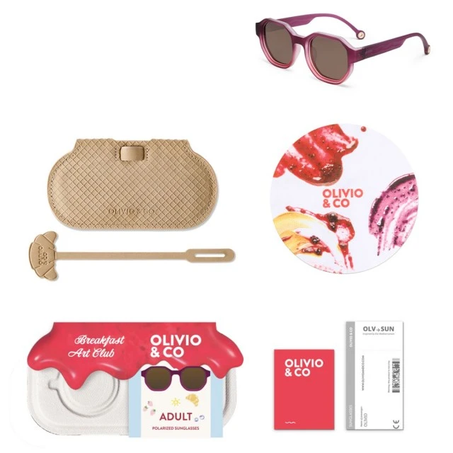 Sunglasses creative D Olivio&Co Raspberry color