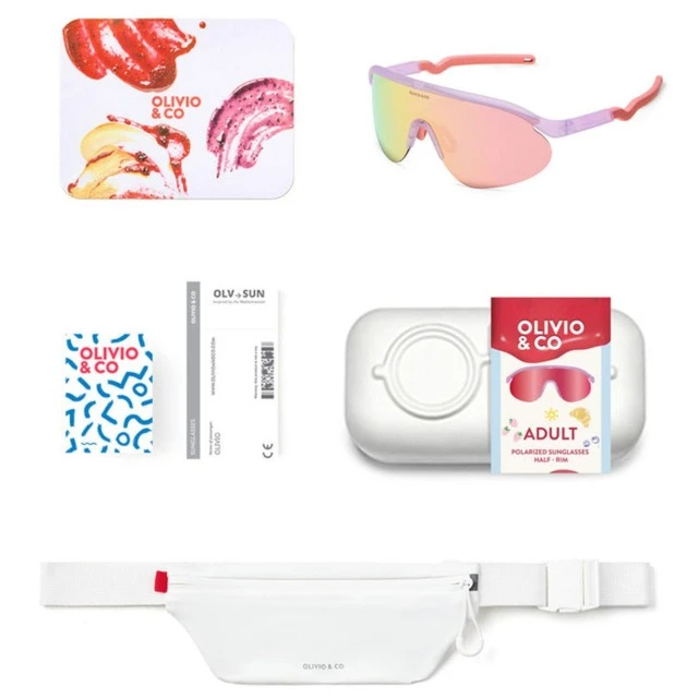 Sports sunglasses by Olivio&Co Color pink