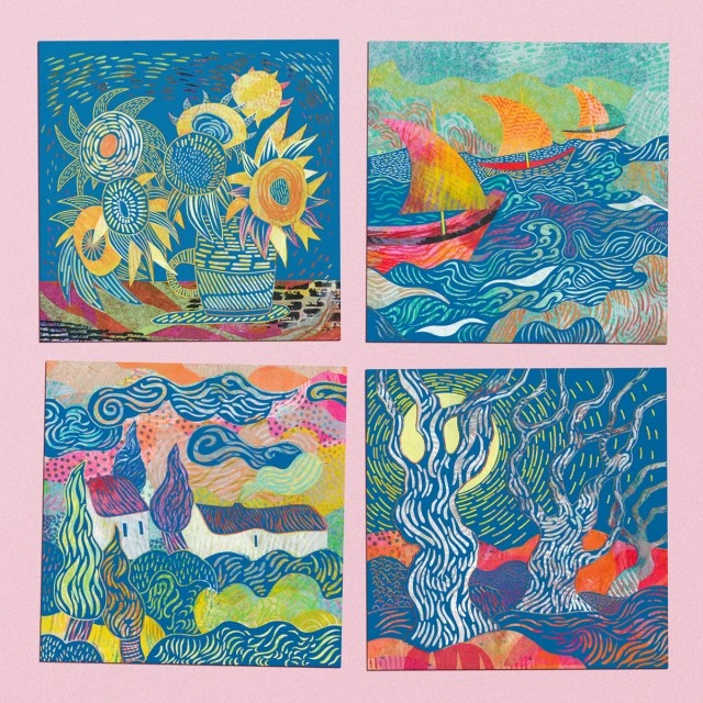 Vincent Van Gogh scratch cards