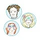 Pearl face makeup butterfly Djeco
