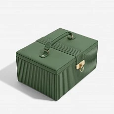 Луксозна кутия за бижута с капак Stackers Цвят зелено