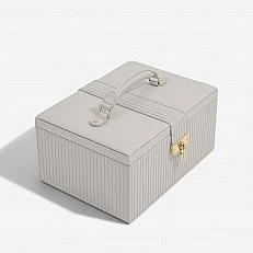 Луксозна кутия за бижута с капак Stackers Цвят светло сиво