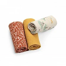 Set of three muslin diapers Gorata Mava