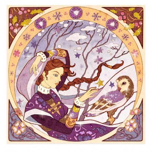 Оцвети с брокат Alfons Mucha