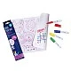 Mini silicone coloring pad with 4 mermaid markers
