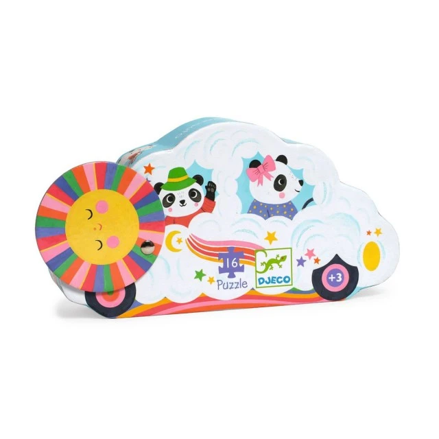 Puzzle Car in the Clouds Djeco 16 pieces