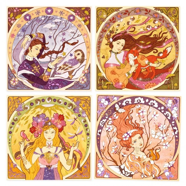 Оцвети с брокат Alfons Mucha