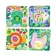 Watercolour pictures garden babies animals Djeco