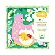 Watercolour pictures garden babies animals Djeco