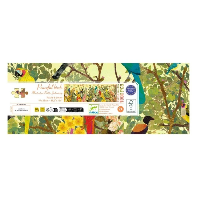 Puzzle Magnificent Birds 1000 pieces Djeco