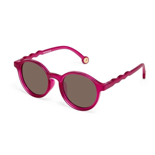 Children's oval sunglasses from 3 to 5 years old. Olivio&amp;Co Raspberry color