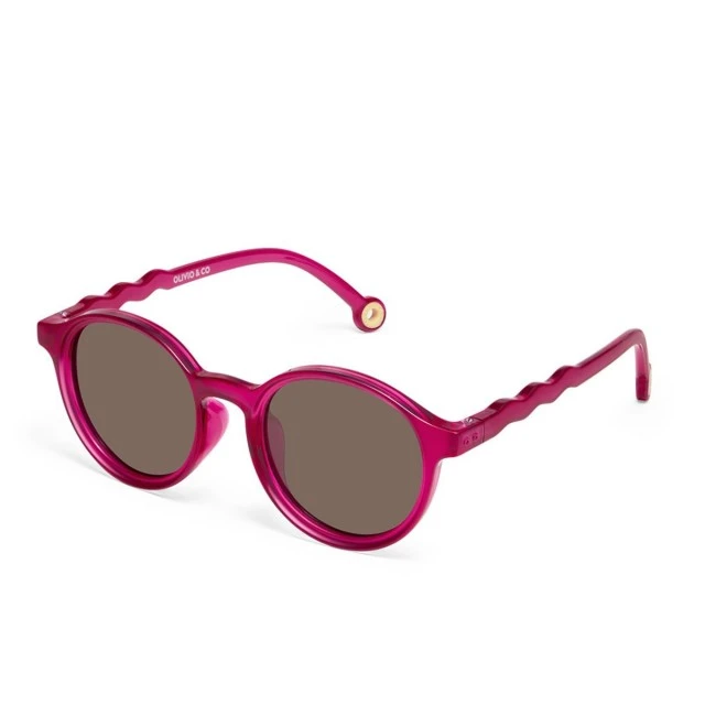 Children's oval sunglasses from 3 to 5 years old. Olivio&amp;Co Raspberry color
