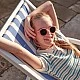 Детски овални слънчеви очила от 3 до 5 г.Olivio&Co Цвят роза