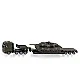 Toy military tug with tank in military colors 1:50 SIKU