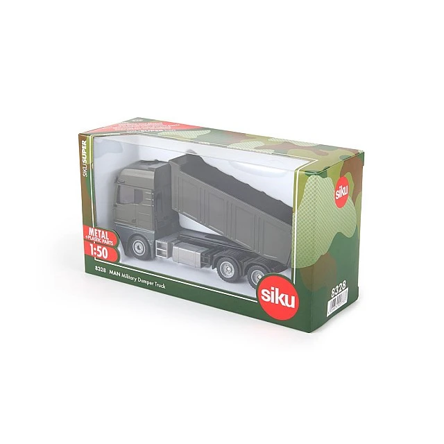 Military dump truck toy MAN 1:50 Siku