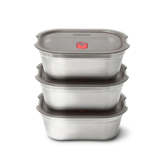 Комплект кутии за храна 3х900мл Meal Prep Black+Blum