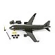 Toy military plane and accessories