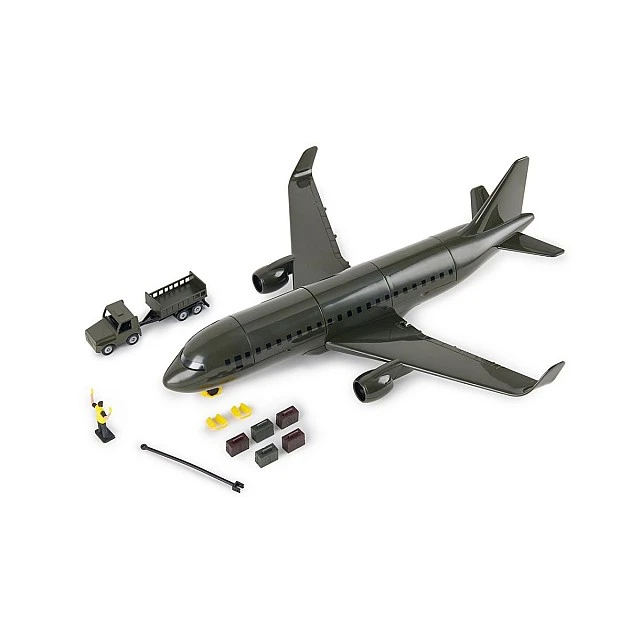 Toy military plane and accessories