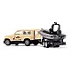 Land Rover Defender "Safari" toy with towbar and boat