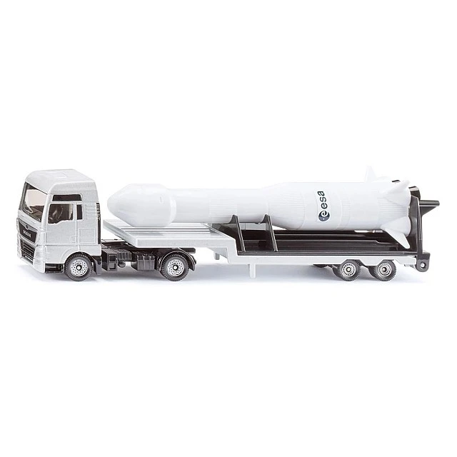 MAN truck toy with ESA space rocket