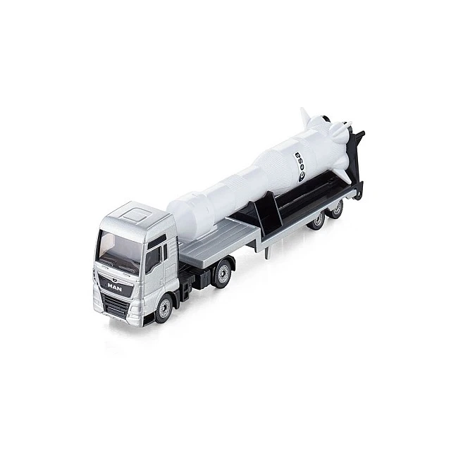 MAN truck toy with ESA space rocket
