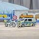 Полицейски комплект играчки-бус, мотоциклет и камера с триножник