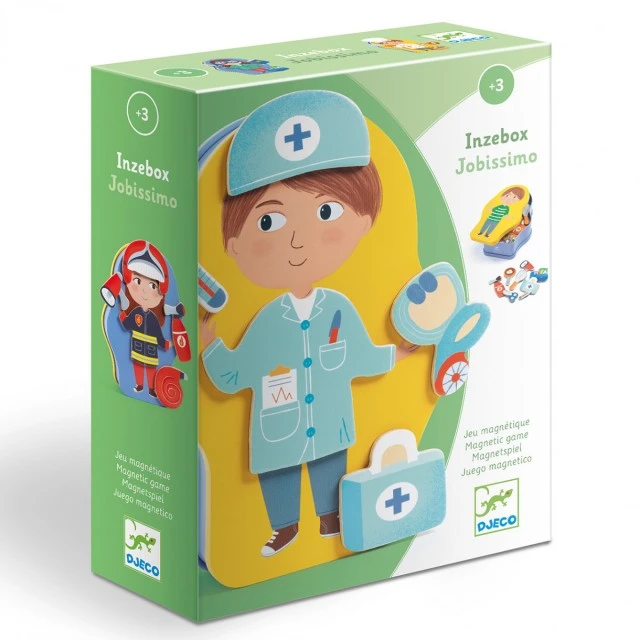 Game with magnets dress up according to the profession