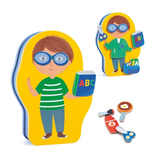 Game with magnets dress up according to the profession