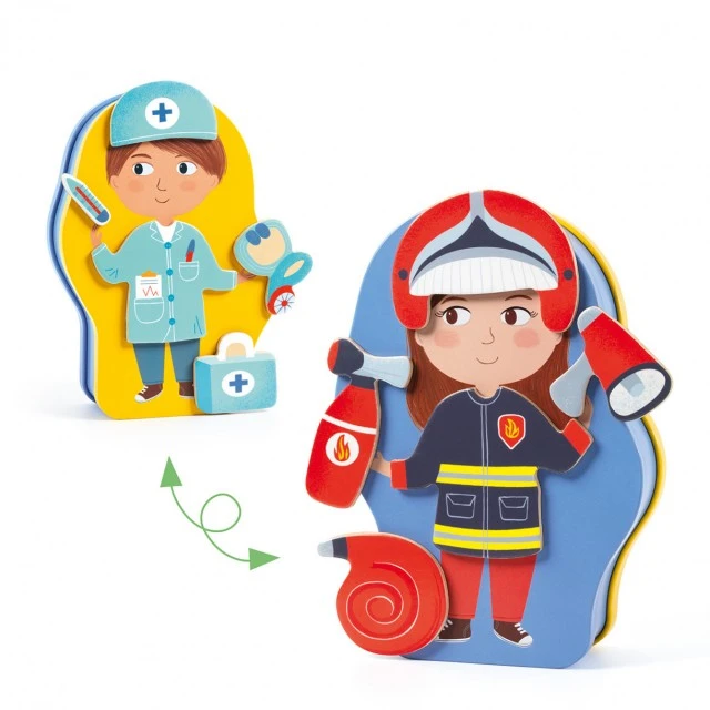 Game with magnets dress up according to the profession