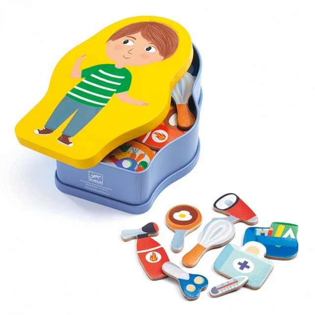 Game with magnets dress up according to the profession