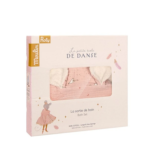 Moulin Roty Ecole de danse baby towel