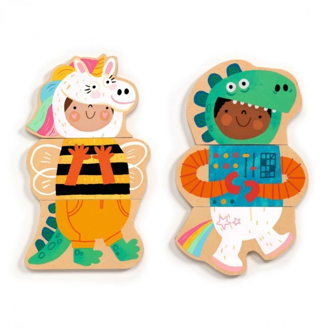 Fantasy wooden magnets