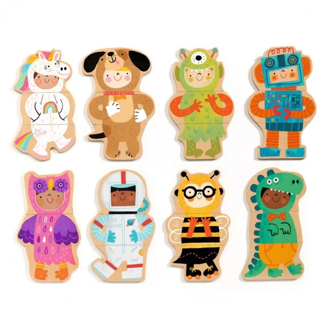 Fantasy wooden magnets