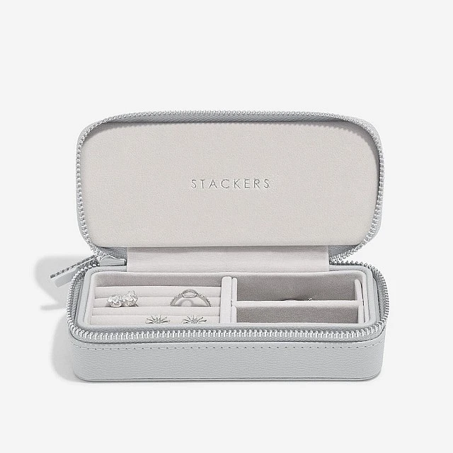 Кутия за бижута за пътуване Stackers Цвят светло сиво