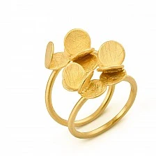 Arai gold plated Joidart ring size 16