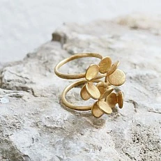 Arai gold plated Joidart ring size 14