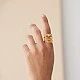 Arai gold plated Joidart ring size 16
