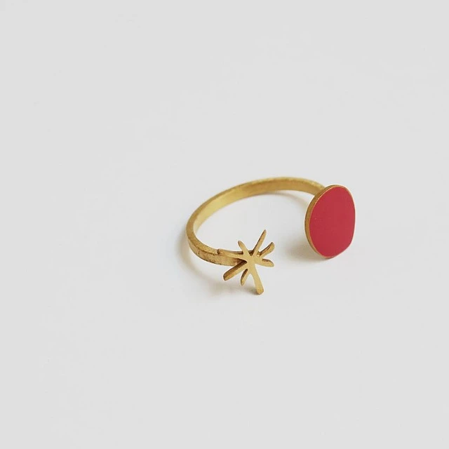 MIRO gold plated ring Joidart size 16
