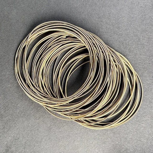 Bronze&amp;Gold bracelet color bronze and gold La Mollla Size 20cm