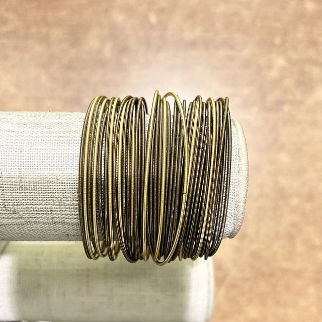 Bronze&amp;Gold bracelet color bronze and gold La Mollla Size 20cm