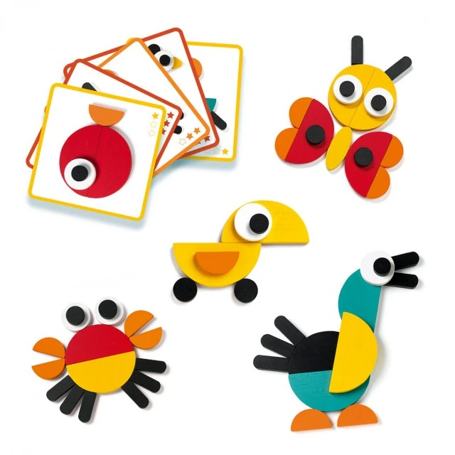 Wooden toy constructor